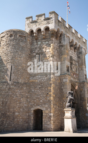 Southampton Bargate ursprünglich in Zeiten der Normannen England Stockfoto