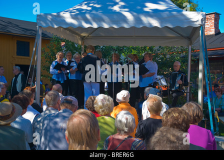 Lotta Tradition Frauenchor singen beim Festival der Volksmusik in Pori-Finnland-Europa Stockfoto