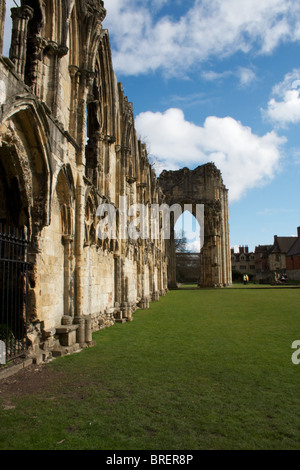 Ruinen in York Stockfoto