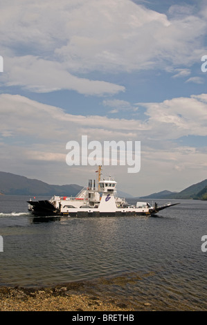 Der Corran Fähre über Loch Linnhe in der Nähe von Fortwilliam.  SCO 6743 Stockfoto