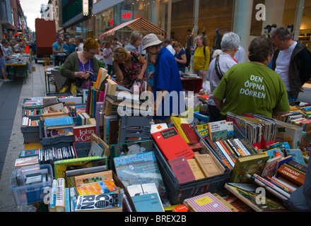 Weltweit längste Buch fair Kulturfestivalen Festival Drottninggatan Stockholm Schweden Mitteleuropa Stockfoto