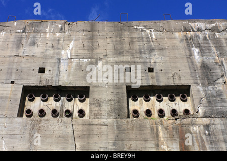 Das Blockhaus in Eperlecques, ein riesiger Betonbunker ist der V2-Startplatz befindet sich in der Foret d'Eperlecques Nord Frankreich. Stockfoto