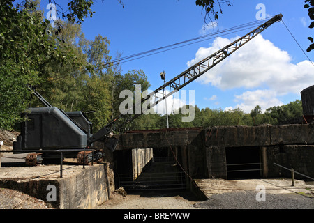 Das Blockhaus in Eperlecques, ein riesiger Betonbunker ist der V2-Startplatz befindet sich in der Foret d'Eperlecques Nord Frankreich. Stockfoto