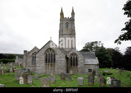 Kirche St. Pancras, Widecombe-in-the-Moor, Devon, Dartmoor, Südengland, Großbritannien, Europa Stockfoto