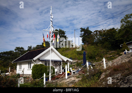 Gebäude in Hvitsten Akershus Grafschaft Stockfoto