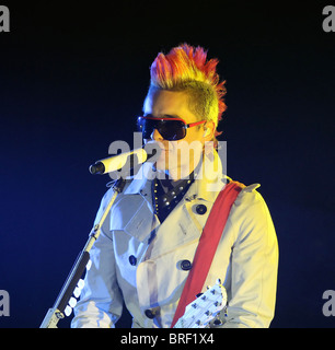 Jared Leto von 30 Sekunden zum Mars im Fillmore in Colorado Stockfoto