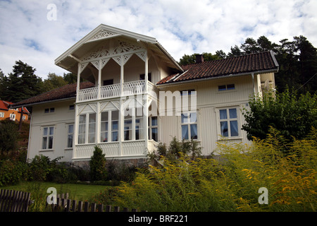 Gebäude in Hvitsten Akershus Grafschaft Stockfoto