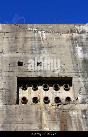 Das Blockhaus in Eperlecques, ein riesiger Betonbunker ist der V2-Startplatz befindet sich in der Foret d'Eperlecques Nord Frankreich. Stockfoto