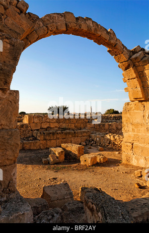 Saranda Kolones Festung, Torbogen, Archäologie, Weltkulturerbe, Kato, Paphos, Paphos, Zypern, Europa Stockfoto