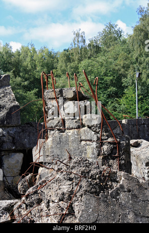 Das Blockhaus in Eperlecques, ein riesiger Betonbunker ist der V2-Startplatz befindet sich in der Foret d'Eperlecques Nord Frankreich. Stockfoto