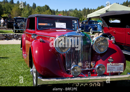 Ein 1948 Jaguar Mk IV Drophead in 2010 Eisenstein Concours d ' Elegance Stockfoto