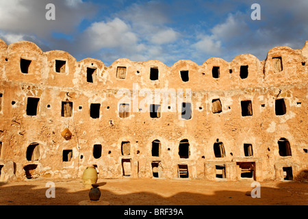 Die befestigte Korn lagern Qasr Al Haj, Libyen Stockfoto