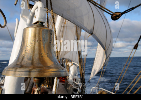 Tall Ships Race 2010 zwischen Kristiansand und Hartlepool an Bord der Christian Radich Stockfoto