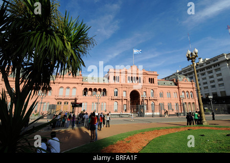 "Casa Rosada" (Rosa Haus), der argentinische Präsidentenpalast in Buenos Aires, Argentinien. Stockfoto