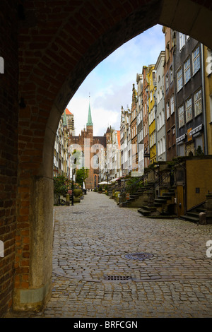 Alte Stadt von Danzig Stockfoto