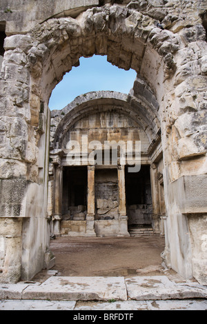 Tempel der Diana, Nimes, Frankreich Stockfoto