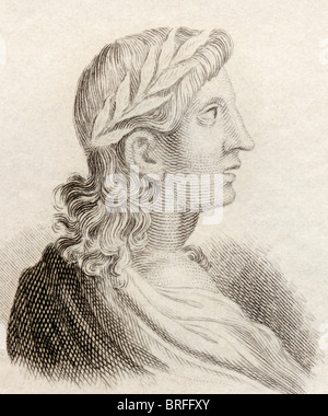 Publius Vergilius Maro, 70-19 V.Chr.. Klassische römische Dichter. Stockfoto