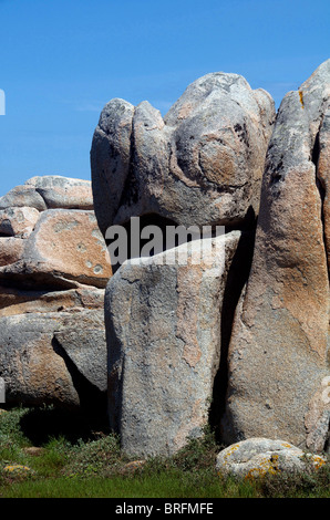 Felsen, Lavezzi-Inseln, Korsika, Frankreich Stockfoto