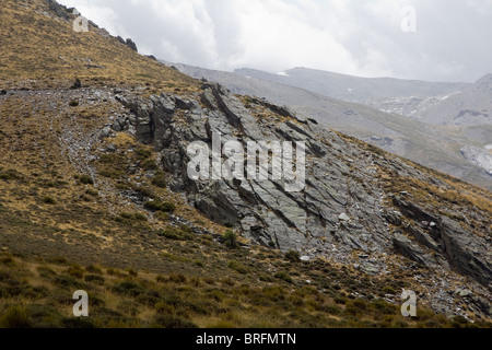 Huenes und Cerro Gordo Bereich Sierra Nevada National Park Spanien Europa Stockfoto