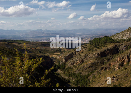 Huenes und Cerro Gordo Bereich Sierra Nevada National Park Spanien Europa Stockfoto