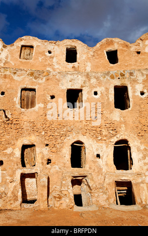 Die befestigte Korn lagern Qasr Al Haj, Libyen Stockfoto