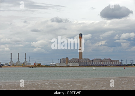 Gas- und ölbefeuerten Kraftwerken, UK. Stockfoto