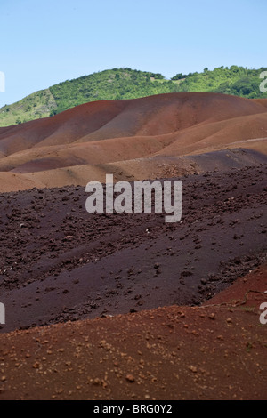 sieben farbigen Sand bei Chamarel Mauritius Stockfoto