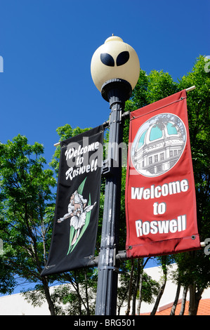 UFO-Laternen in Roswell, New Mexico Stockfoto