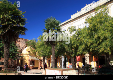 Zentralplatz, Stadt Silves Algarve Portugal Stockfoto