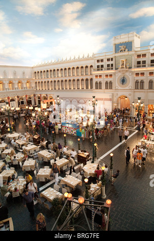 Ein Blick ins Innere der Venetian Hotel, Strip, Las Vegas USA Stockfoto