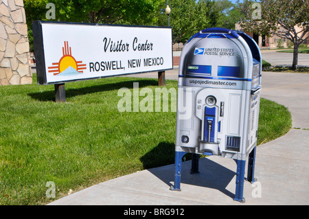 UFO eingerichtet uns Postfach in Roswell, New Mexico Stockfoto