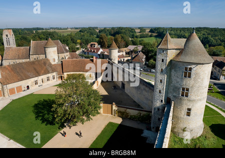 Blandy Les Tours Burg, Frankreich Stockfoto