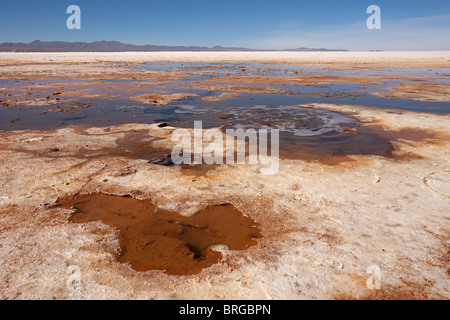 Salar de Uyuni: Ojos del Salar Stockfoto