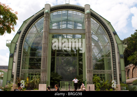 Gewächshaus, Jardin des Plantes, Botanischer Garten, Paris, Frankreich Stockfoto