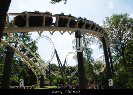 Achterbahn im Freizeitpark Efteling Kaatsheuvel Niederlande Stockfoto