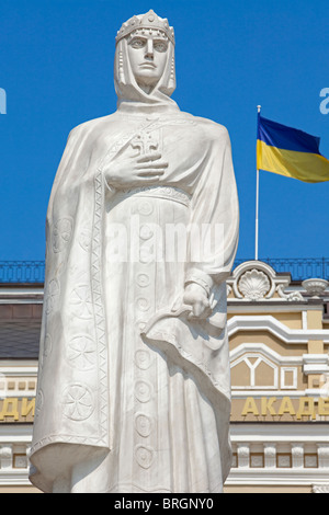 Denkmal für Prinzessin Olga in Kiew, Ukraine Stockfoto