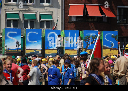 Internationaler Pfadfinder treffen in Roermond Niederlande, Sommer 2010 Stockfoto