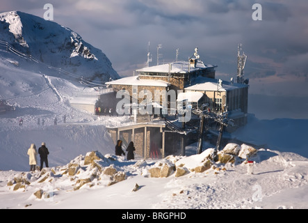 Kasprowy Wierch ist ein Berg in der Westlichen Tatra. sehr beliebt unter den Touristen so ein Aerial Tramway Stockfoto