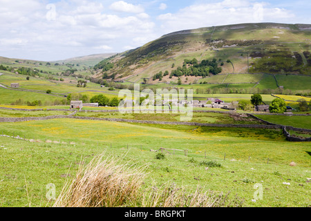 Die Yorkshire Dales National Park Village Thwaite, Swaledale, North Yorkshire Stockfoto