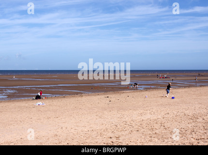 OLD HUNSTANTON BEACH. NORTH NORFOLK. VEREINIGTES KÖNIGREICH. Stockfoto