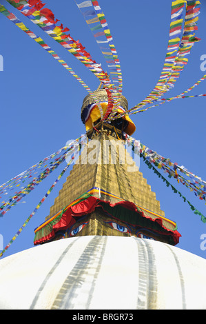 Bodhnath Stupa, Kathmandu, Nepal. Stockfoto