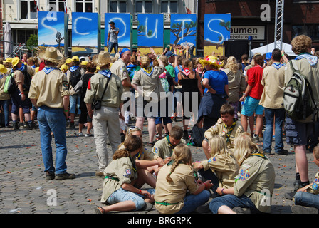 Internationaler Pfadfinder treffen in Roermond Niederlande, Sommer 2010 Stockfoto