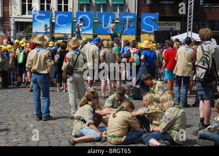 Internationaler Pfadfinder treffen in Roermond Niederlande, Sommer 2010 Stockfoto