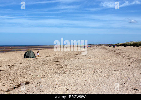 OLD HUNSTANTON BEACH. NORTH NORFOLK. VEREINIGTES KÖNIGREICH. Stockfoto