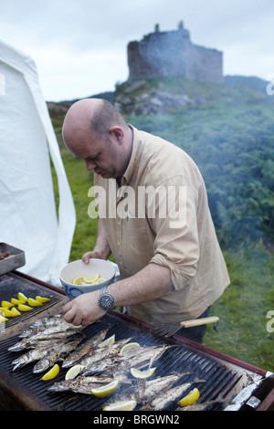 © John Angerson. Clan Ranald Treffen findet jedes Jahr in Arisaig in der Nähe von Mallaig, Schottland. Stockfoto