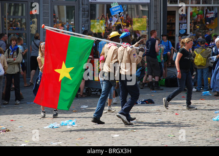 Internationaler Pfadfinder treffen in Roermond Niederlande, Sommer 2010 Stockfoto