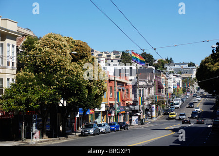 Das Castro Viertel von San Francisco in Kalifornien, USA, 2010 Stockfoto