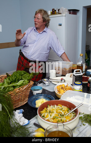 © John Angerson. Clan Ranald Treffen findet jedes Jahr in Arisaig in der Nähe von Mallaig, Schottland. Stockfoto