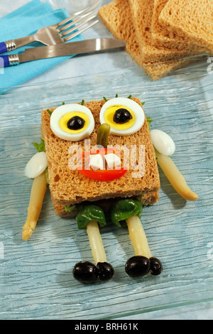 Sandwich-Bob. Rezept zur Verfügung. Stockfoto