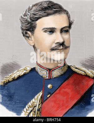 Otto ich (1848-1916). König von Bayern (1886-1913). Nachfolger von Louis II. (1886). 19. Jahrhundert farbigen Gravur. Stockfoto